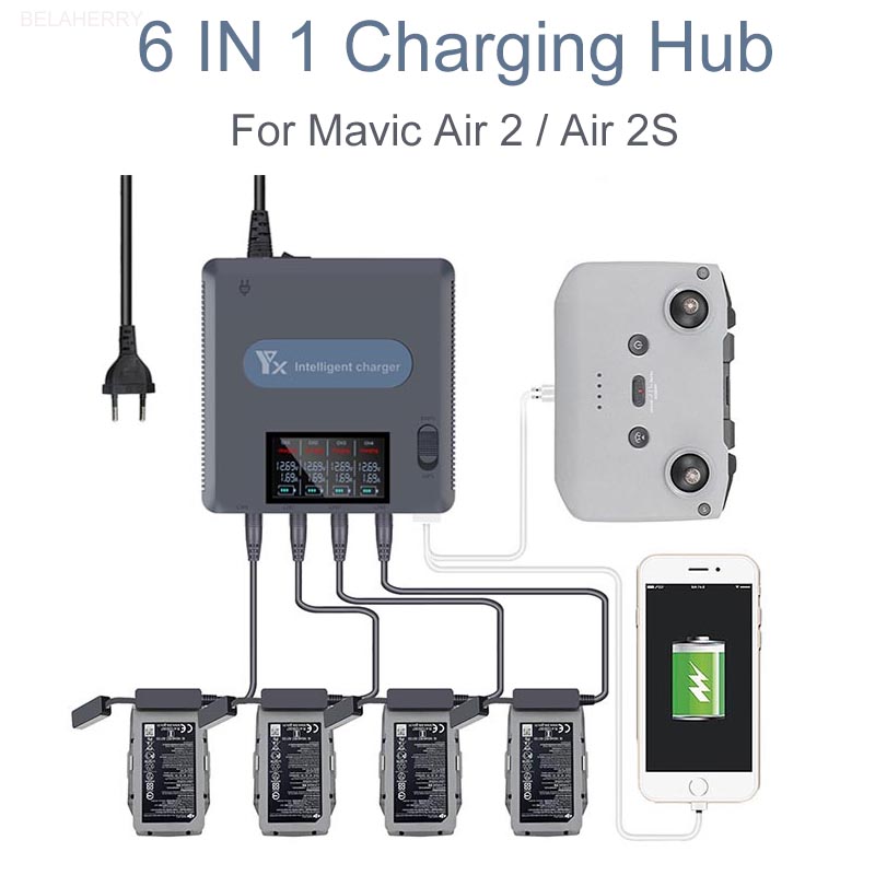 Drone Power Bank - 6 Trong 1 Màn Hình Hiển