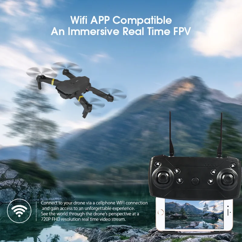 4K Eachine E58 Drone WIFI FPV  - đánh giá và giá Eachine Drone E58